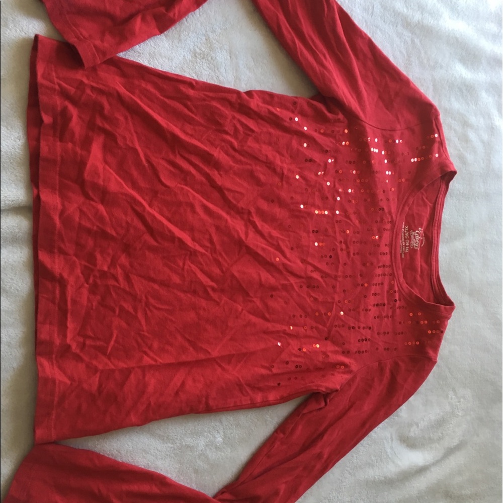 Red faded glory long sleeved shirt